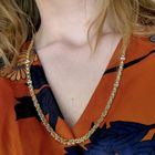 Image 2 of Two-tone gold flat king chain; Exclusive | 64 cm