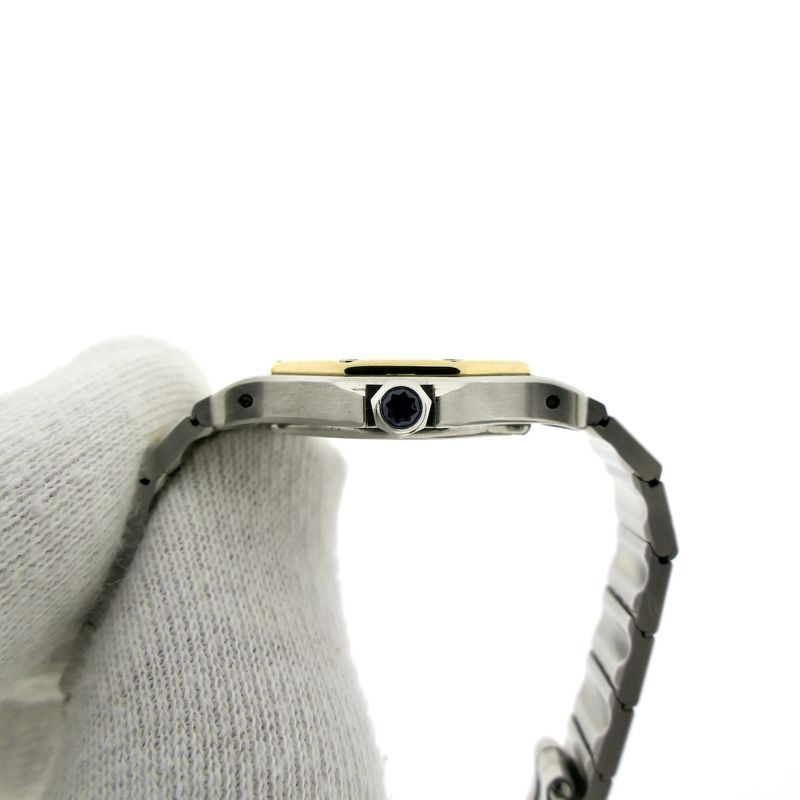 Image 7 of Cartier Santos Octagon 187903; Gold/steel ladies' watch