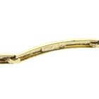 Image 6 of Gold bar link bracelet with zirconia