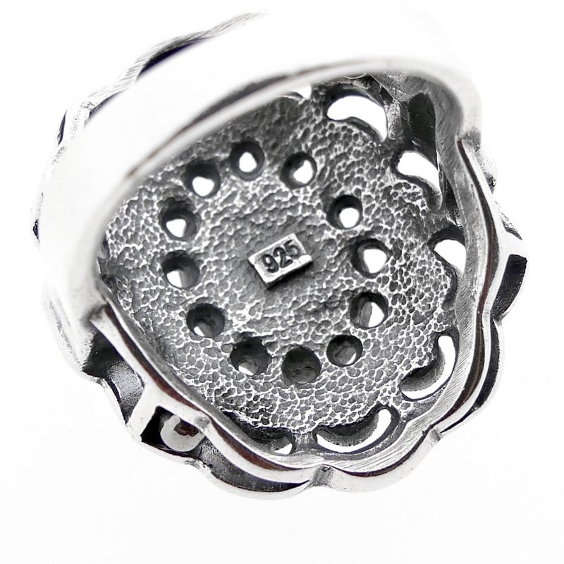 Image 7 of Silver ring with zirconia