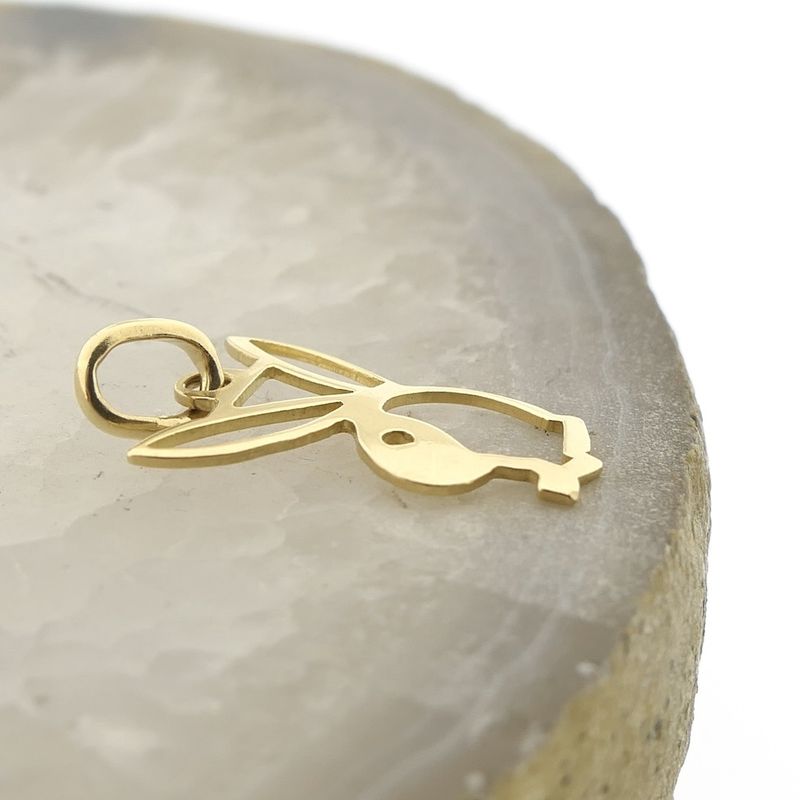 Image 5 of Gold Playboy bunny pendant