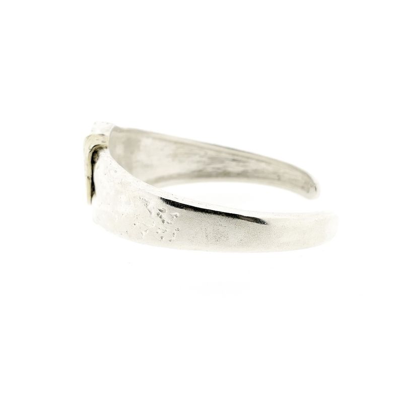 Image 5 of Two-tone bracelet with raw onyx | Ø 58.5 mm