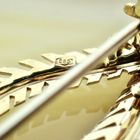 Image 10 of Vintage gold brooch; Insect