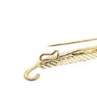Afbeelding 5 van Vintage gouden veer broche 