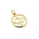 Image 3 of Gold pendant; Faith, hope, and love