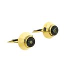 Image 4 of Gold stud earrings with green tourmaline