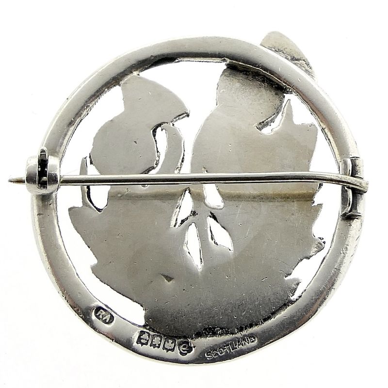 Image 7 of Silver brooch of thistles