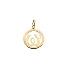 Image 5 of Rose gold pendant; Letter W