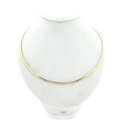 Image 1 of Bicolor gold omega link necklace; Dancangelo