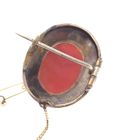 Image 5 of Antique gold brooch with blood coral
