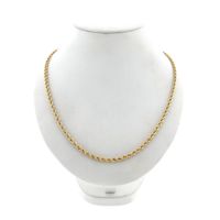 Twisted Gold Chain Necklace | 60.5 cm
