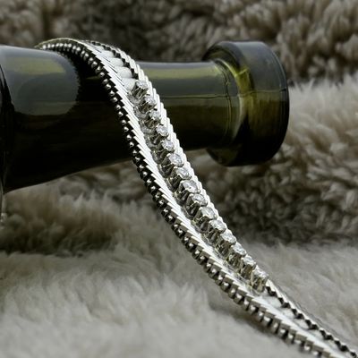 18K white gold link bracelet with diamond; 0.55 ct. | 18.5 cm Image 2 of 18K white gold link bracelet with diamond; 0.55 ct. | 18.5 cm