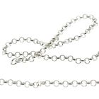 Image 4 of Silver long jasseron necklace | 84 cm
