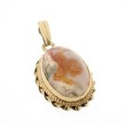 Image 7 of Gold pendant with moss agate | Vintage