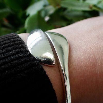 Silver solid bracelet | Ø 63 mm Image 2 of Silver solid bracelet | Ø 63 mm