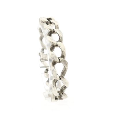 Silver Gourmet Link Bracelet Image 1 of Silver Gourmet Link Bracelet