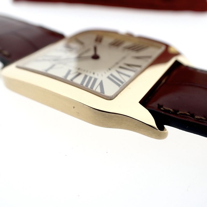 Image 9 of Cartier Santos Dumont; 18k gold watch