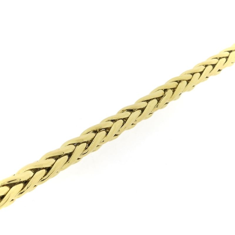Image 6 of Two-tone gold foxtail link necklace
