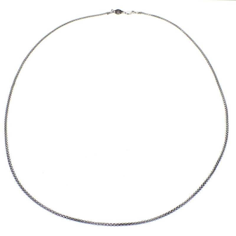 Image 6 of 18K white gold mesh necklace | 45 cm