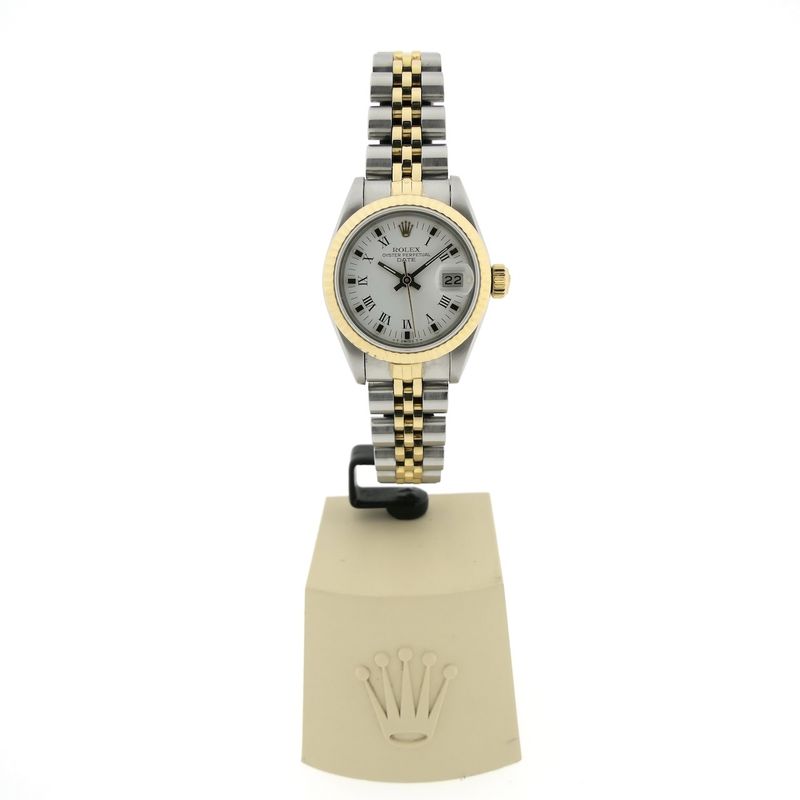 Image 13 of Rolex Lady-Datejust 26mm 69173; Vintage 18k gold/steel women's watch