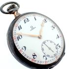 Image 1 of Omega pocket watch; antique silver pocket watch