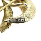 Image 5 of Two-tone gold fantasy brooch with diamond and pearl