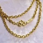 Image 2 of Exclusive gold anchor link necklace with traditional S-clasp in 24 kt.