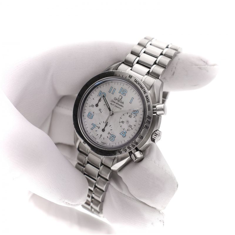 Image 5 of Omega Speedmaster Reduced 'Mother of Pearl' 3802.71.53; Automatic Chronograph