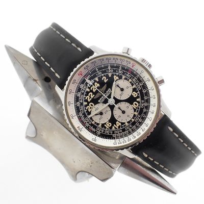 Image 1 of Breitling Navitimer Cosmonaute; 24 hour pilot's watch