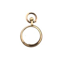 Antique gold locket with glass