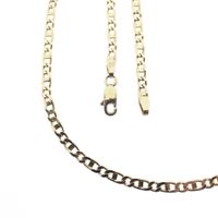 Gold Figaro link chain | 51 cm