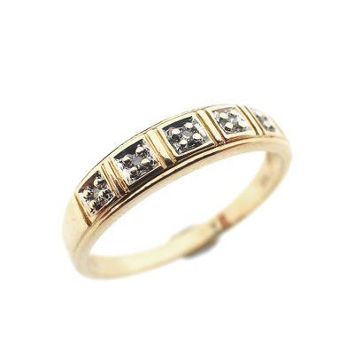 Image 1 of Gold ring with diamonds | 0.05 ct.