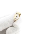 Image 9 of 8 Karat Bicolor Ring with Zirconia