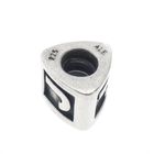 Image 5 of Pandora charm; Silver; Letter charm J