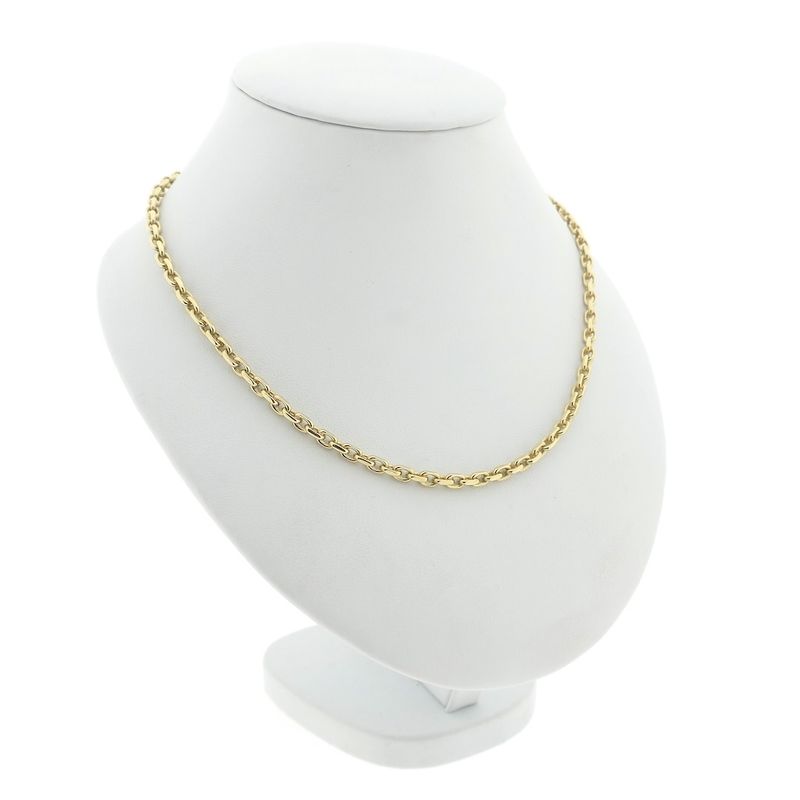 Image 2 of Gold anchor link necklace