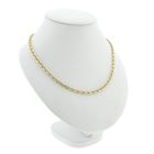 Image 2 of Gold anchor link necklace