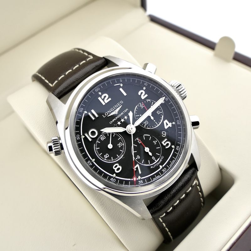 Image 13 of Longines Spirit Chronometer Chronograph L3.820.4; Automatic men's watch