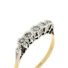 Image 3 of 18-karat two-tone gold ring with 0.065 ct. diamond