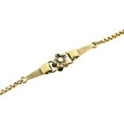 Image 5 of Golden Venetian link chain with flowers | 40 cm