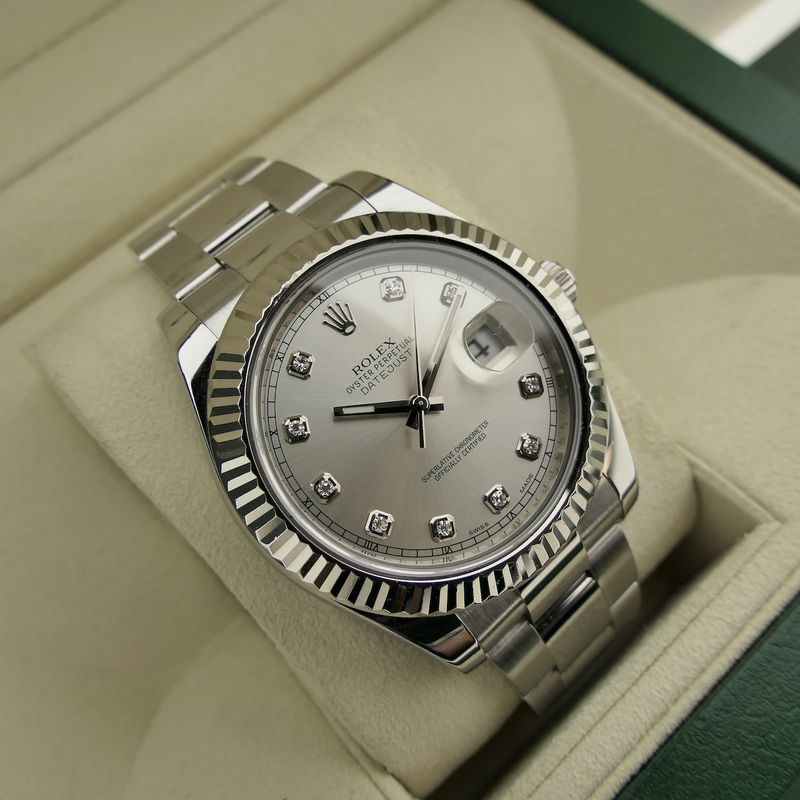 Image 19 of Rolex Datejust II 41mm 'Diamond Dial' 116334; Automatic men's watch