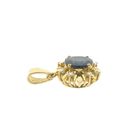 Image 3 of 18-karat gold pendant with sapphire and diamond | 0.12 ct.