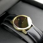 Image 11 of Movado Museum Classic; Gold-plated women's watch with black 'Mother of Pearl' dial; 0607564