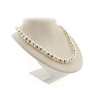 Image 3 of 9 carat pearl necklace with ruby, sapphire, and emerald | 46 cm