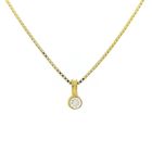 Image 9 of 18 carat gold pendant with zirconia