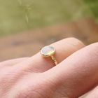 Image 8 of Gold ring with precious opal