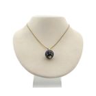 Image 3 of Gold globe pendant with enamel and mother of pearl