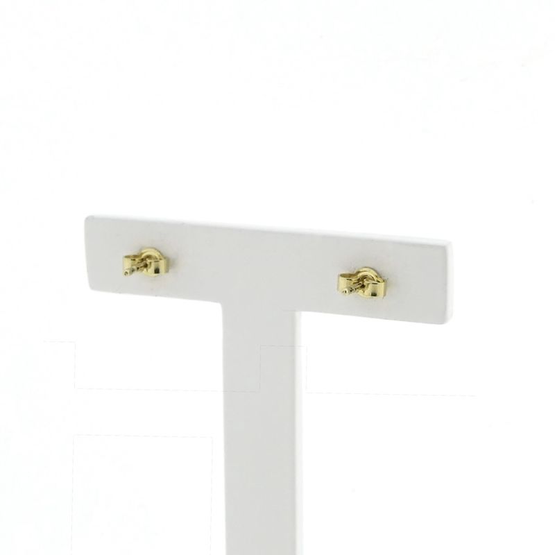 Image 4 of Two-tone gold stud earrings