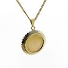 Image 3 of Gold pendant of gold fiver; Queen Wilhelmina 1912