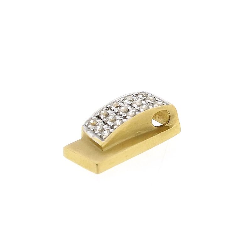 Image 3 of Gold pendant with zirconia