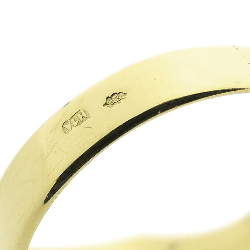 Image 7 of Gold signet ring with heliotrope